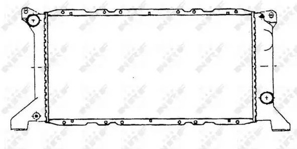 Радиатор охлаждения FORD Transit Nrf 507373
