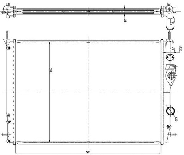Радиатор охлаждения RENAULT Megane Nrf 56158
