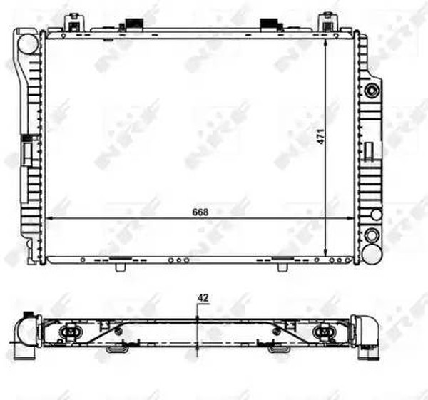 Радиатор охлаждения MERCEDES S-CLASS Nrf 55316