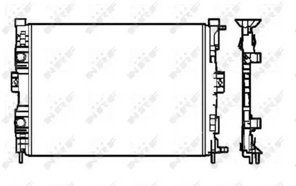 Радиатор охлаждения RENAULT Grand Scenic Nrf 58328