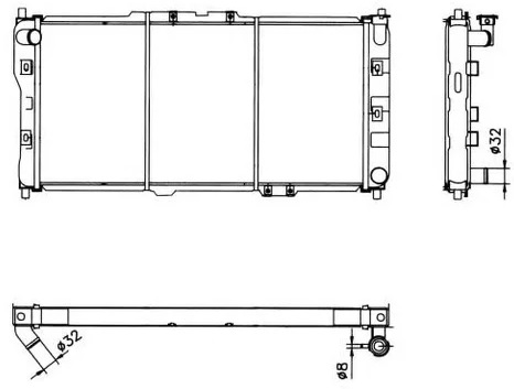 Радиатор охлаждения MAZDA 323 Nrf 52017