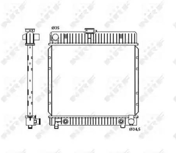 Радиатор охлаждения MERCEDES Coupe Nrf 514250