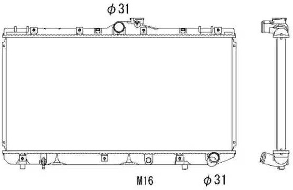 Радиатор охлаждения TOYOTA Corolla Nrf 503966
