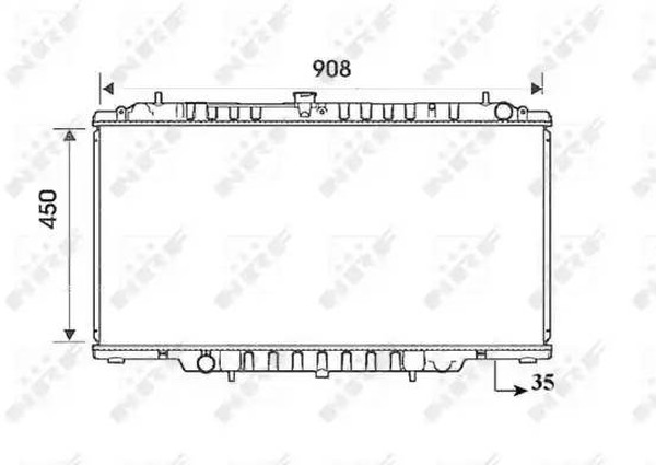 Радиатор охлаждения NISSAN Patrol Nrf 53830
