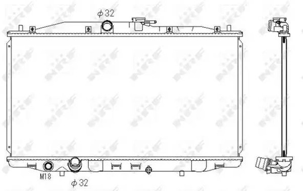 Радиатор охлаждения HONDA Accord Nrf 53392