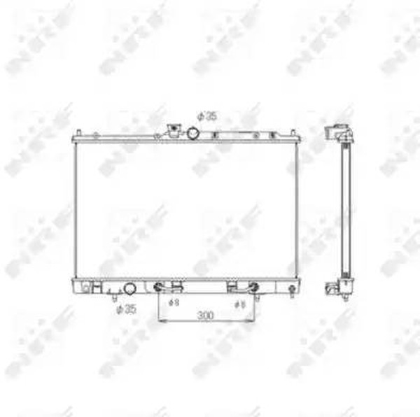 Радиатор охлаждения MITSUBISHI Outlander Nrf 53594