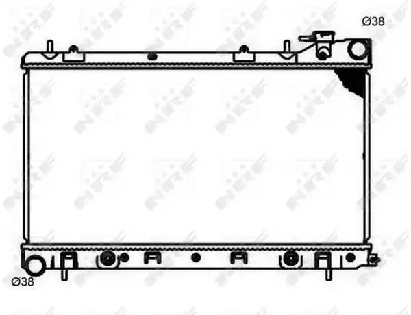 Радиатор охлаждения SUBARU Forester Nrf 53597