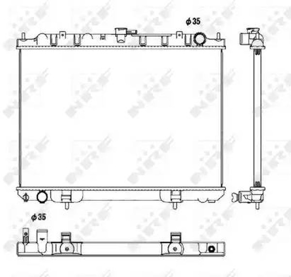 Радиатор охлаждения NISSAN X-Trail Nrf 53450