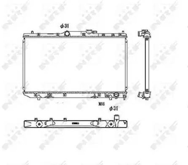 Радиатор охлаждения TOYOTA Avensis Nrf 53446