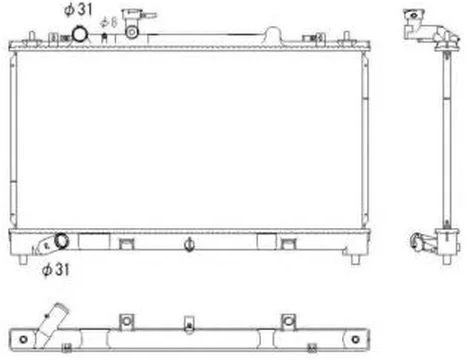 Радиатор охлаждения MAZDA 6 Nrf 53752