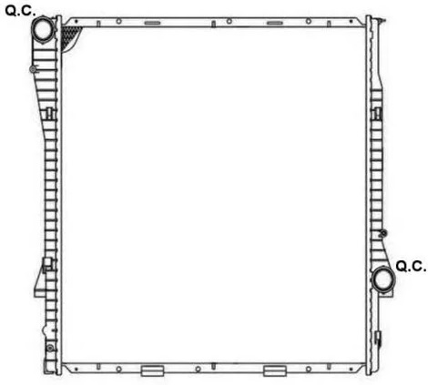 Радиатор охлаждения BMW X5 Nrf 53183