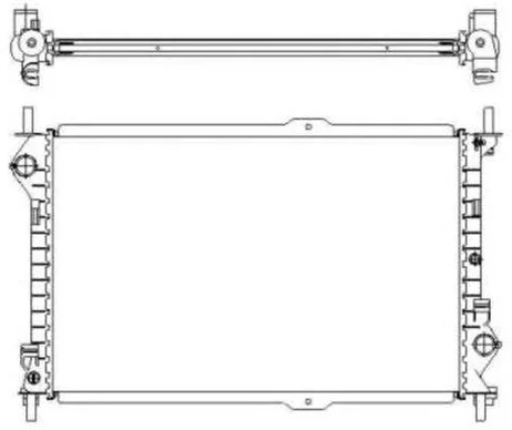 Радиатор охлаждения FORD Transit Nrf 54755