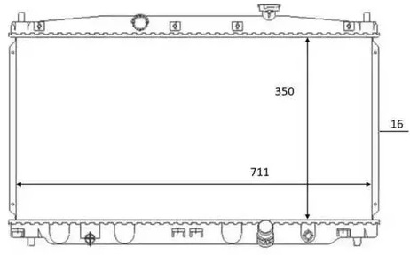 Радиатор охлаждения HONDA CR-Z Nrf 59066