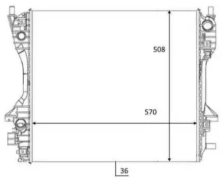 Радиатор охлаждения JAGUAR S-Type Nrf 59060