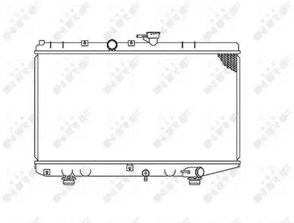 Радиатор охлаждения KIA Rio Nrf 53828