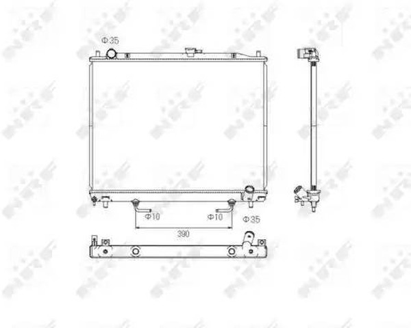 Радиатор охлаждения MITSUBISHI Pajero Nrf 53754