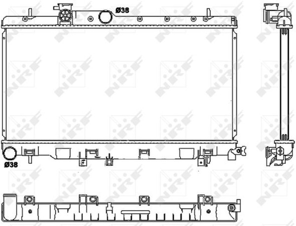 Радиатор охлаждения SUBARU Impreza Nrf 53038
