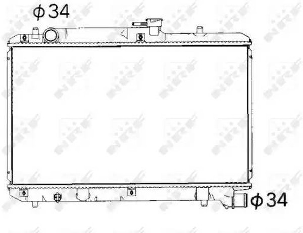 Радиатор охлаждения SUZUKI Baleno Nrf 53351