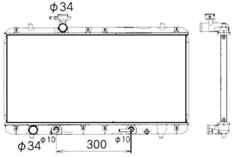 Радиатор охлаждения SUZUKI Liana Nrf 53429