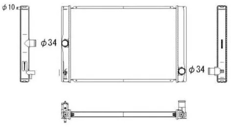 Радиатор охлаждения TOYOTA Auris Nrf 53764