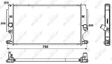 Радиатор охлаждения TOYOTA Verso Nrf 53181