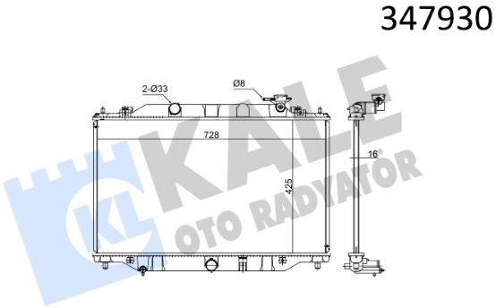 Радиатор охлаждения MAZDA CX-5 Kale 347930