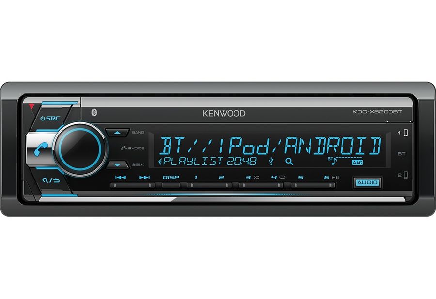 Автомагнитола Kenwood KDC-X5200BT, USB, CD, 1DIN, 4x50Вт
