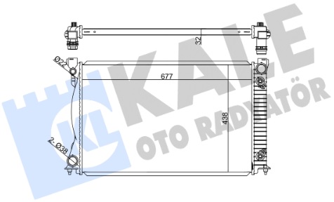 Радиатор охлаждения AUDI A6 Kale 367800