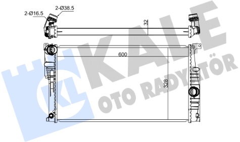 Радиатор охлаждения BMW 1 Kale 346065