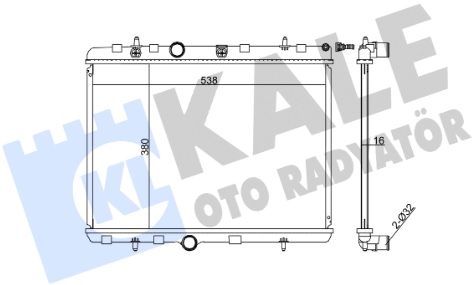 Радиатор охлаждения CITROEN C3 Kale 350745