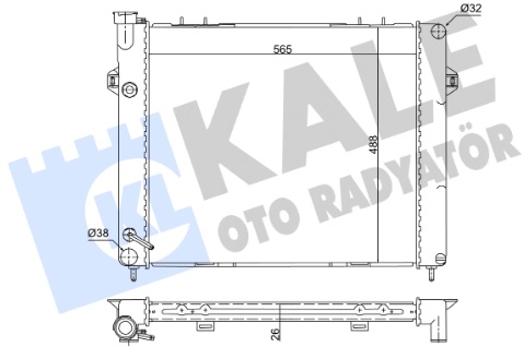 Радиатор охлаждения JEEP Grand Cherokee Kale 342075