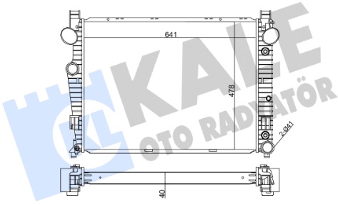 Радиатор охлаждения MERCEDES S-CLASS Kale 360700