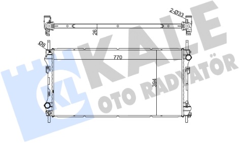 Радиатор охлаждения FORD Transit Kale 346115