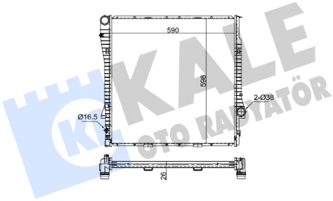 Радиатор охлаждения BMW X5 Kale 351980