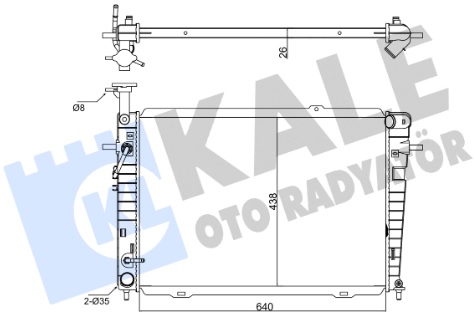 Радиатор охлаждения HYUNDAI Tucson Kale 346140