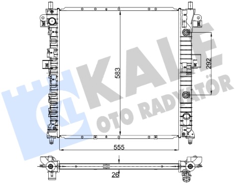 Радиатор охлаждения SSANGYONG Actyon Kale 356405