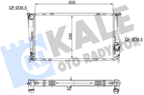 Радиатор охлаждения BMW 1 Kale 356230