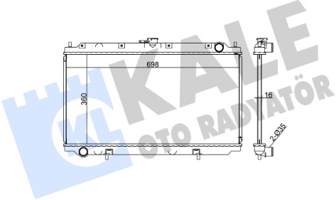 Радиатор охлаждения NISSAN Primera Kale 363100