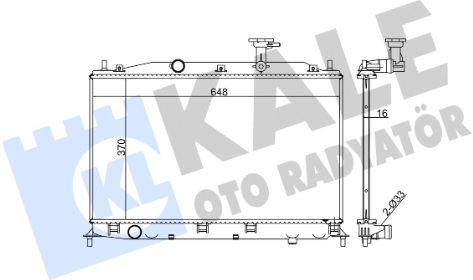 Радиатор охлаждения HYUNDAI Accent Kale 358000