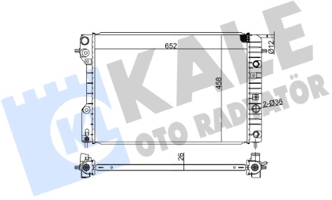 Радиатор охлаждения OPEL OMEGA B Kale 363900