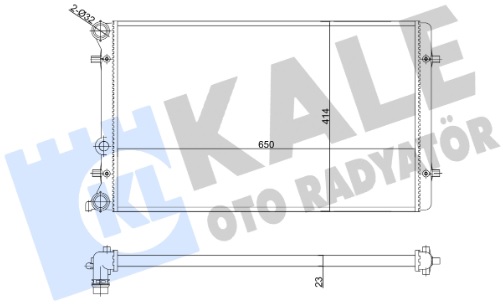 Радиатор охлаждения AUDI A3 Kale 356980