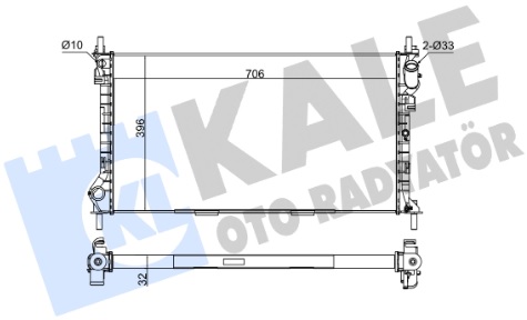 Радиатор охлаждения FORD TOURNEO Kale 174799