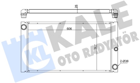 Радиатор охлаждения BMW 5 Kale 348885