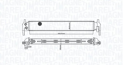 Радиатор охлаждения AUDI A1 Magneti marelli 3502 13166 800