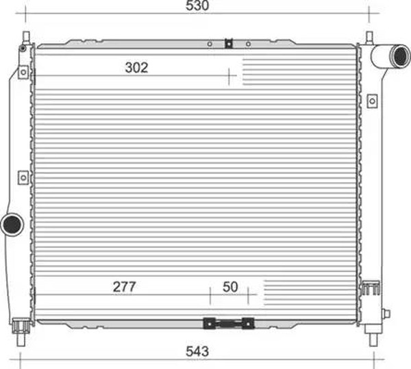 Радиатор охлаждения CHEVROLET Aveo Magneti marelli 3502 13891 000