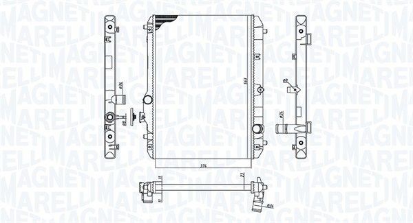 Радиатор охлаждения SUZUKI Swift Magneti marelli 3502 13198 600