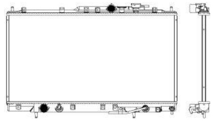 Радиатор охлаждения MITSUBISHI Galant Sakura 3321-1026