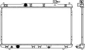 Радиатор охлаждения HONDA ACCORD Sakura 3211-8529