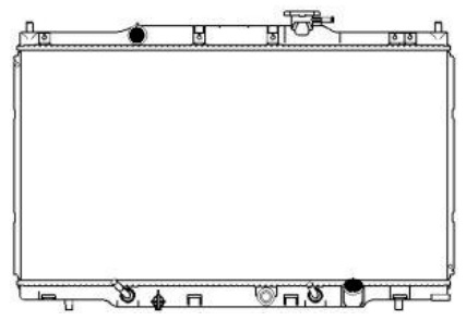 Радиатор охлаждения HONDA Element Sakura 3211-1022