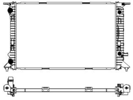 Радиатор охлаждения AUDI A4 Sakura 30618504